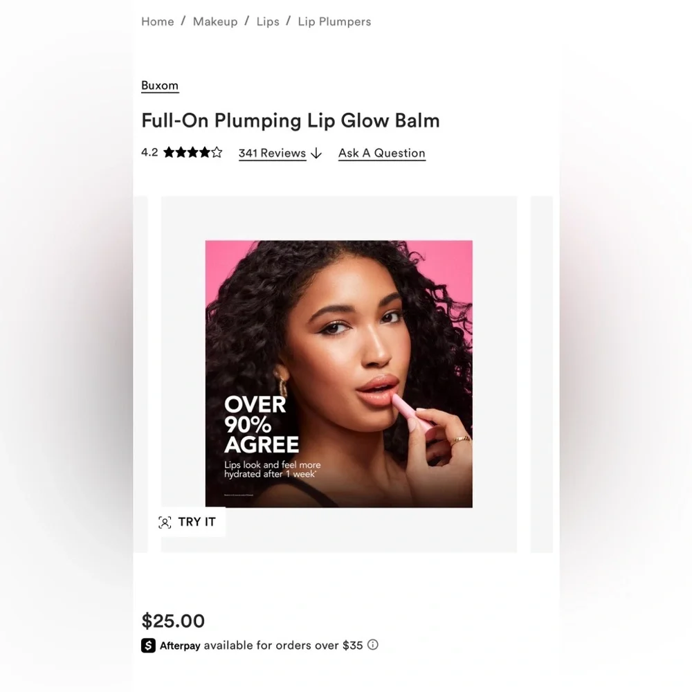 Buxom - Full-On Plumping Lip Glow Balm in Rose All Day